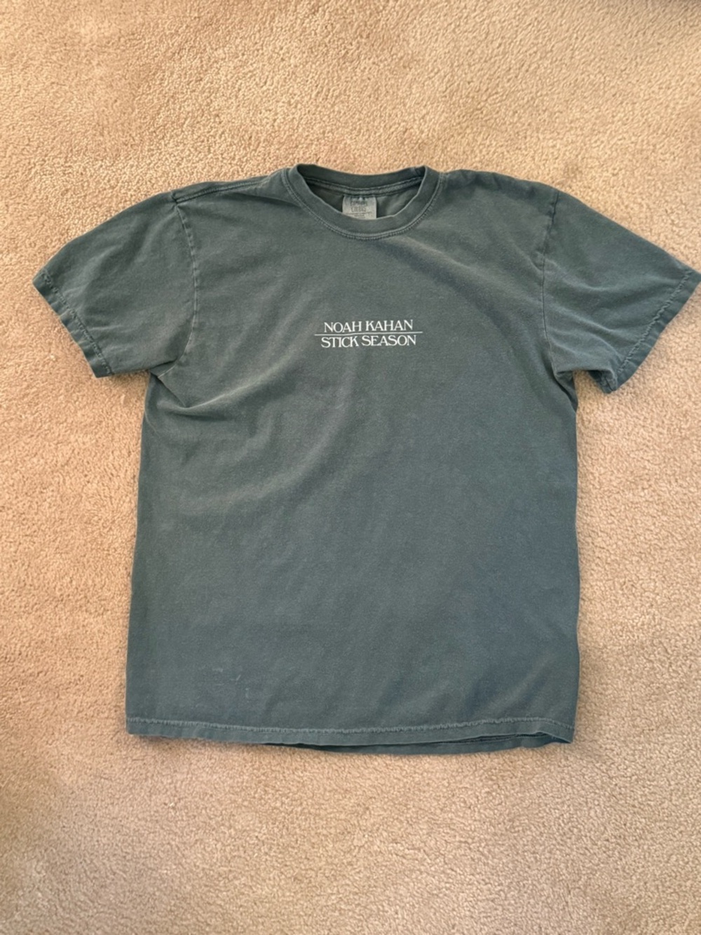 Noah Kahan Stick Season Short Sleeve Tee - Dark Green